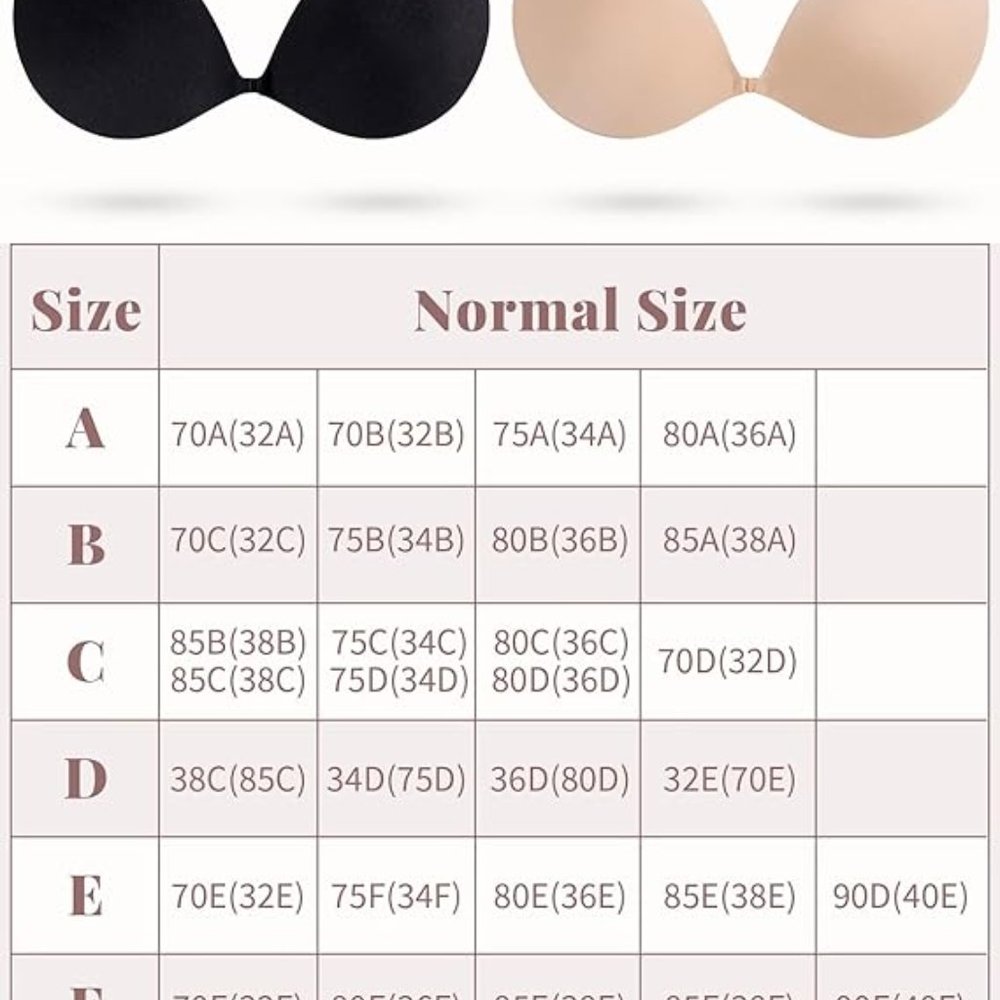 New Adhesive Push Up Bra 38B 38C 36D 36C - Picture 7 of 9